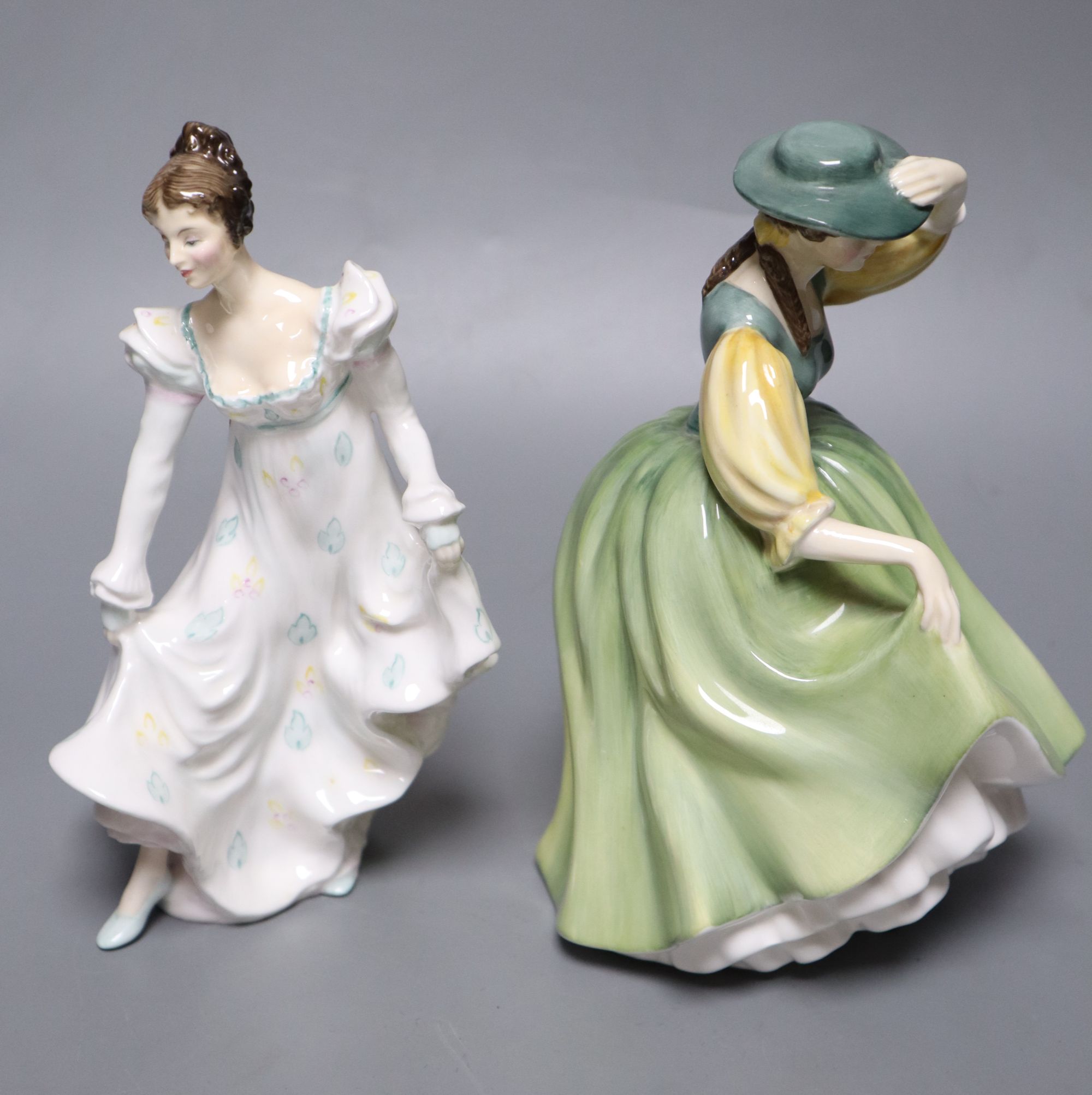 Six assorted porcelain figures, Continental and Doulton